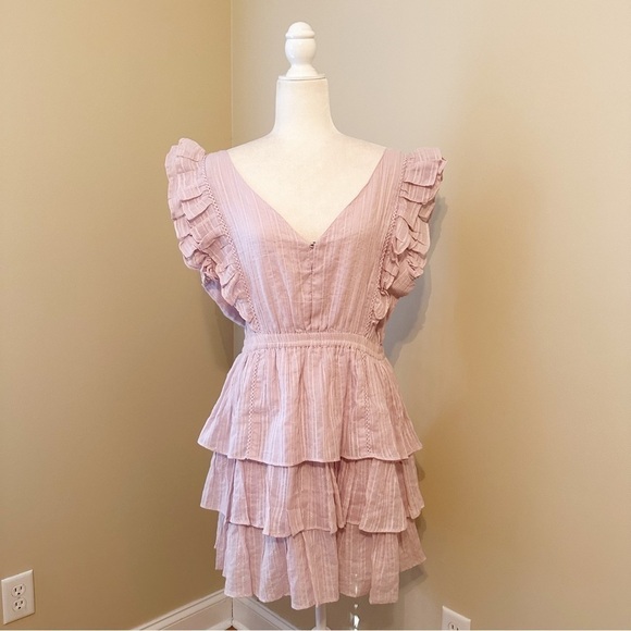 House of Harlow 1960 Dresses & Skirts - House of Harlow 1960 Ruffled Tiered Skirt Lavender Dress - Large